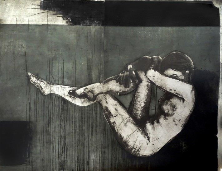 Bezruch | algrafia | 130 x 100 cm